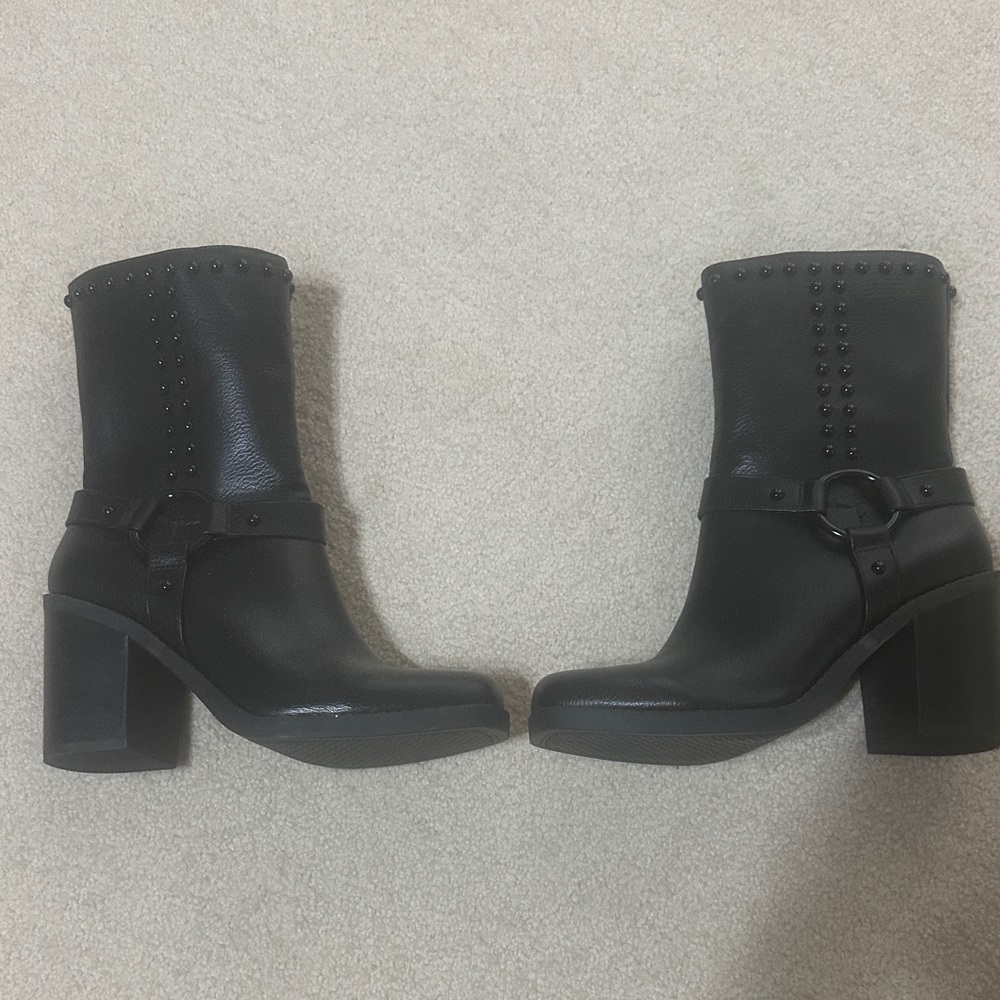 Jessica Simpson Black Studded Heeled Boots